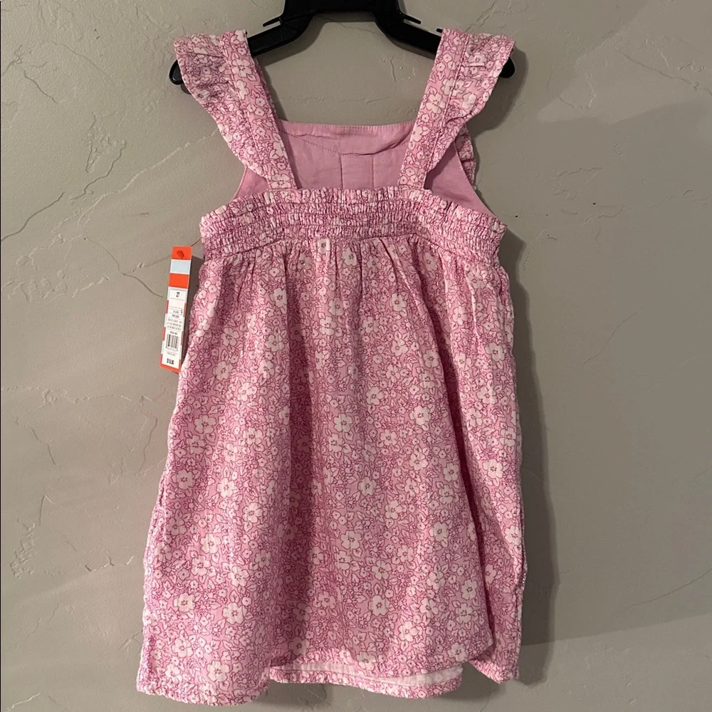 Cat and Jack Toddler Girls' Floral Woven Dress, 2T - Picture 4 of 4